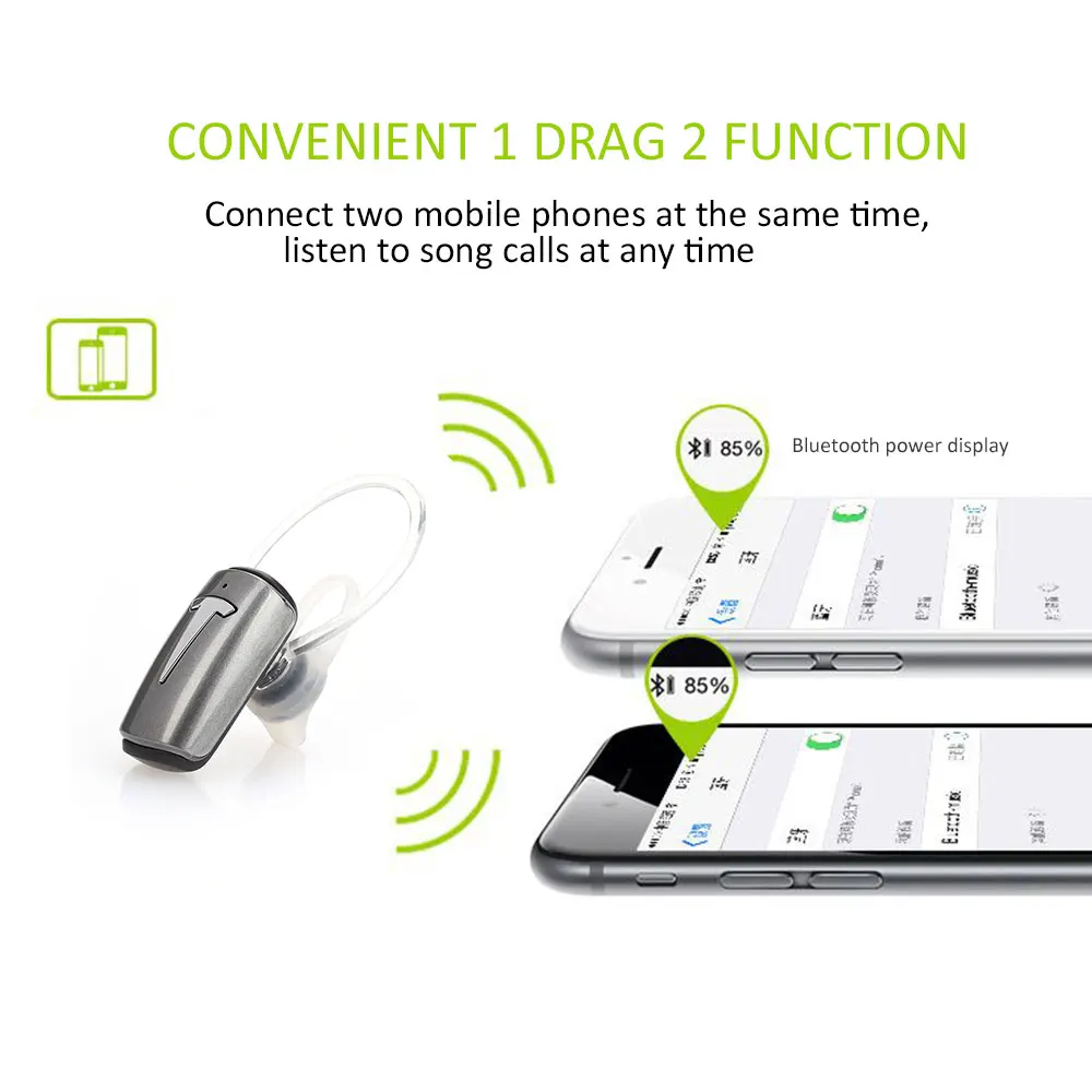 Мини беспроводные Bluetooth наушники спортивные с микрофоном гарнитура для iPhone 8 X
