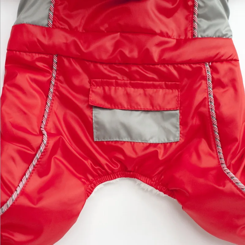 

New Windproof Dog Jumpsuit Winter Dogs Clothes Thickening Hoodie Coat Large Size Clothing For Dog Jacket Warm Pet Costume