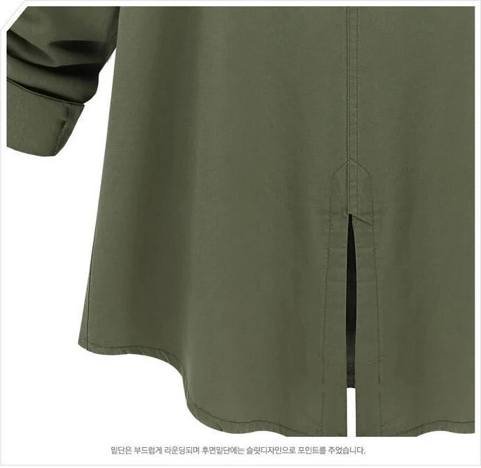 Пальто женское осеннее кардиган тренчкот 2016 Повседневная Уличная мода армейский