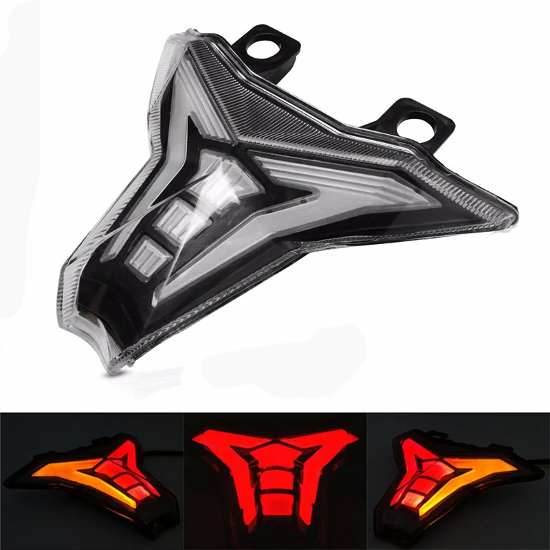 JMCRider интегрированные светодиодные задние фонари дымовая линза поворотный