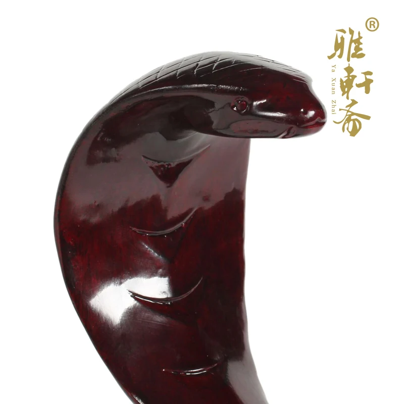 T Знаки зодиака змея красное дерево резьба по дереву ремесла день рождения Кобра