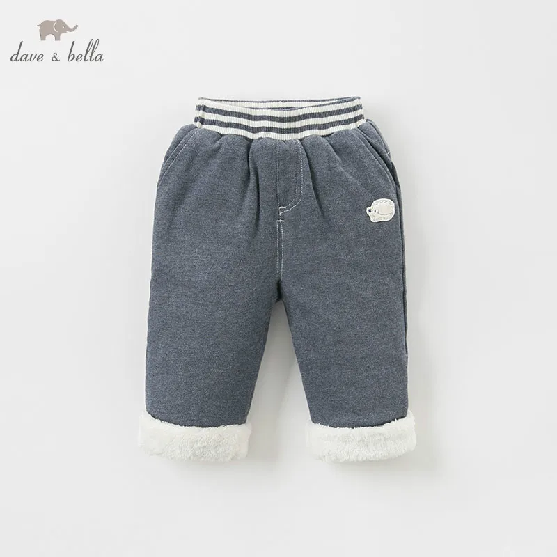 DBW8209 dave bella однотонные штаны для маленьких мальчиков детские длинные брюки