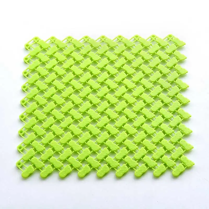 1 шт. нескользящий монолитный коврик для ванной в форме ног ярких цветов H3452|mat