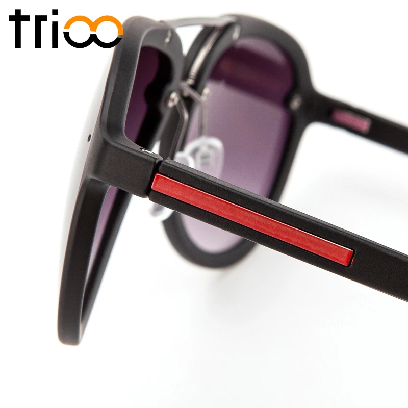 TRIOO UV400 Protection Sunglasses for men Cool Brand Red Line Design Sun Glasses Male Unisex Trending lunette de soleil femme | Аксессуары