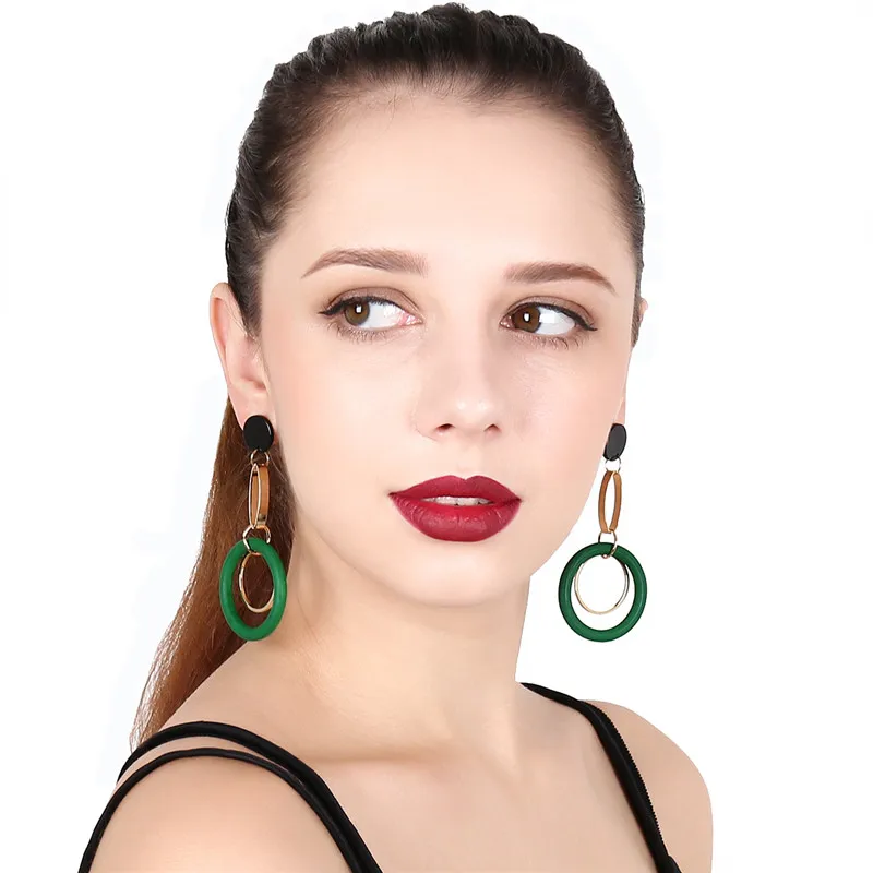 Серьги универсальные модный стиль Мода Круг aretes де mujer modernos 2018 кисточкой серьги