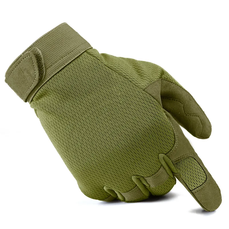 Army Green WOLFONROAD зимние мужские альпинистские перчатки-качалки для спорта на открытом воздухе тепловые ветрозащитные перчатки с полным пальцем военные тактические армейские перчатки - Цвет: Army Green
