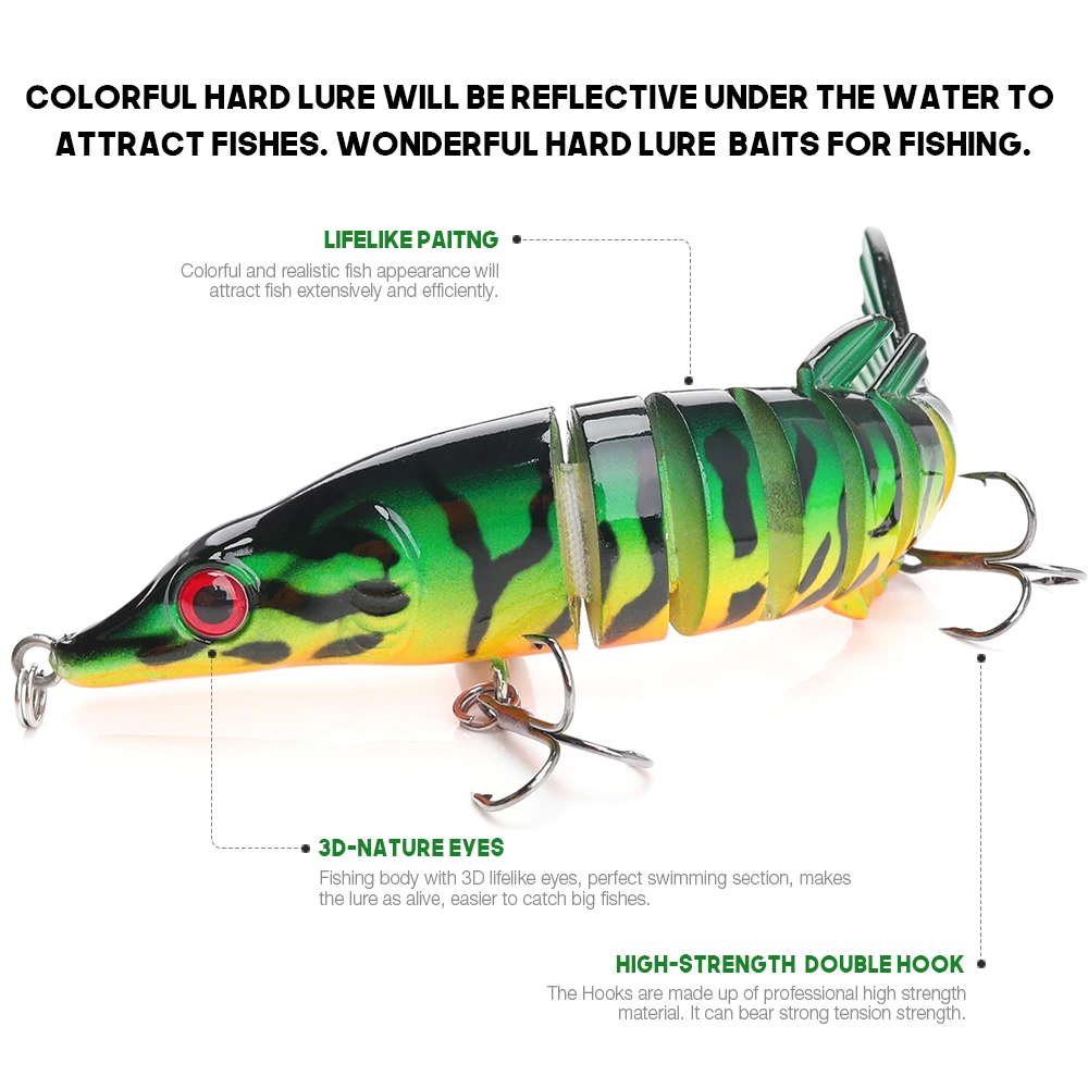 VTAVTA Рыбалка на щуку приманка многосоставная 12 5 см 18 75 г Lifelik искусственная Swimbait