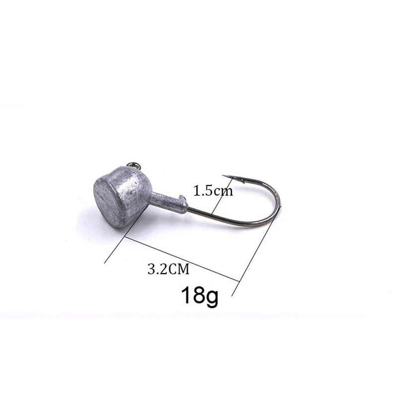 18g GoByGo 5 шт./лот, мини-лобзик с открытым свинцом, 3,5 г/7 г/10 г/14 г/18 г, колючий крючок, Мягкая приманка, Вибрационный крючок, рыболовные крючки, рыболовные снасти - Цвет: 18g