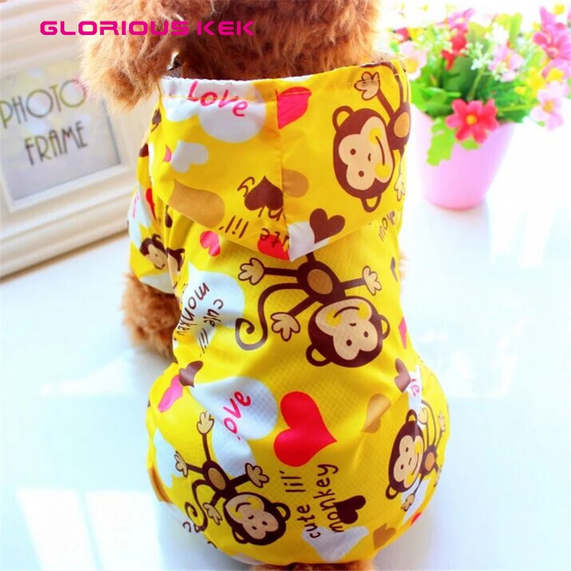 GLORIOUS KEK New Arrival Dog Raincoat for Small Dogs Waterproof Pet Clothes Outdoor Clothing Cat Hooded | Дом и сад