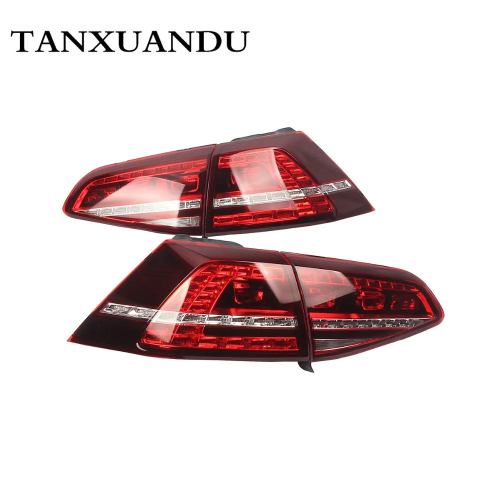 L & R Динамический светодиодный вспышка темно красный задний светильник лампа