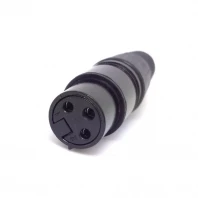 Коннектор XLR папа с защелкой в сборе припой тип 3 провода для микрофона аудио