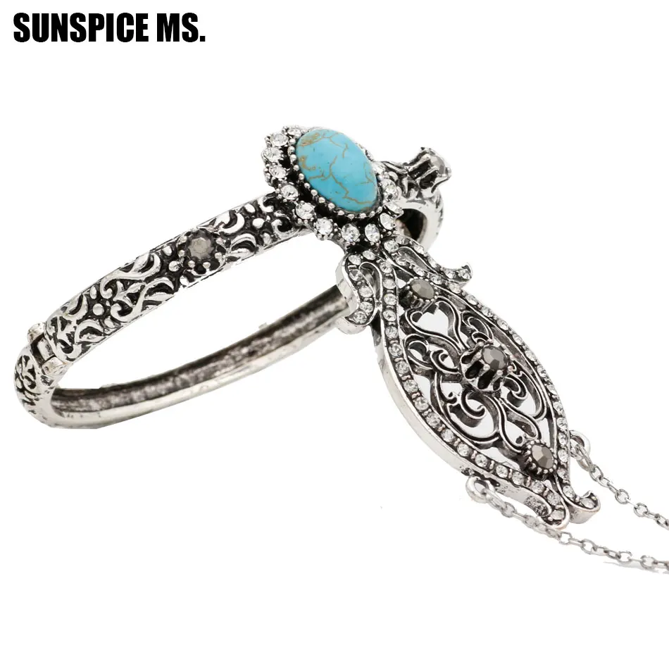 Женский этнический браслет в турецком стиле Одноцветный винтажный