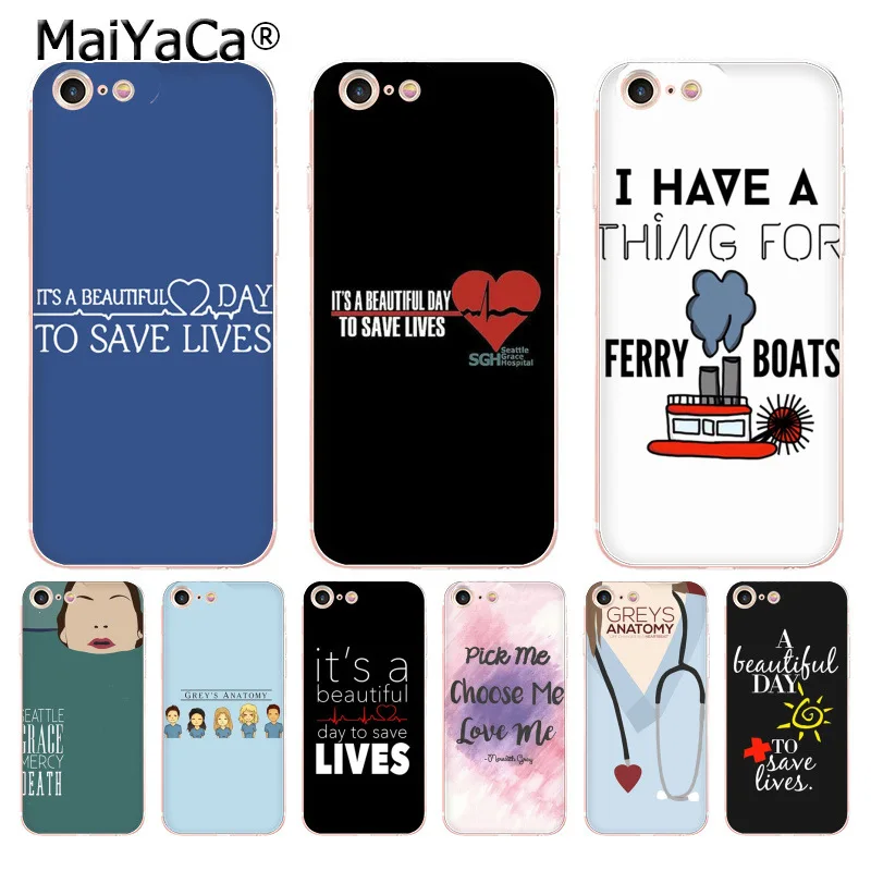 MaiYaCa милые гревые цитаты супер прозрачные мягкие чехлы для телефонов iPhone 8 7 6 6S Plus X