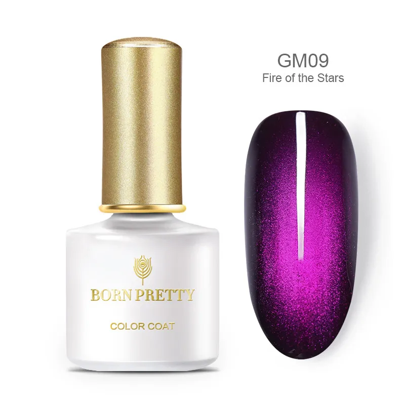 Glamorous BPGM09 BORN PRETTY 6 мл Гель-лак для ногтей магнитный эффект кошачьих глаз УФ-гель гламурный Хамелеон Гель-лак замачиваемый УФ светодиодный лак - Цвет: Glamorous BPGM09
