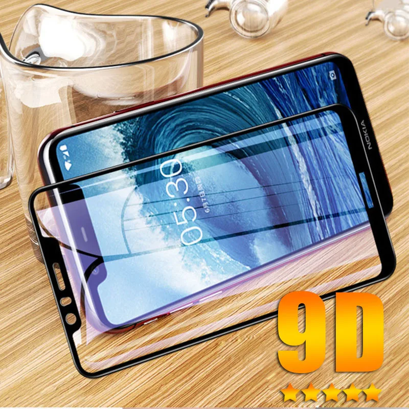 Защитное стекло 9D с полным покрытием для Nokia 1 Plus 4 2 3 Защита экрана 8 7 6 5 закаленное