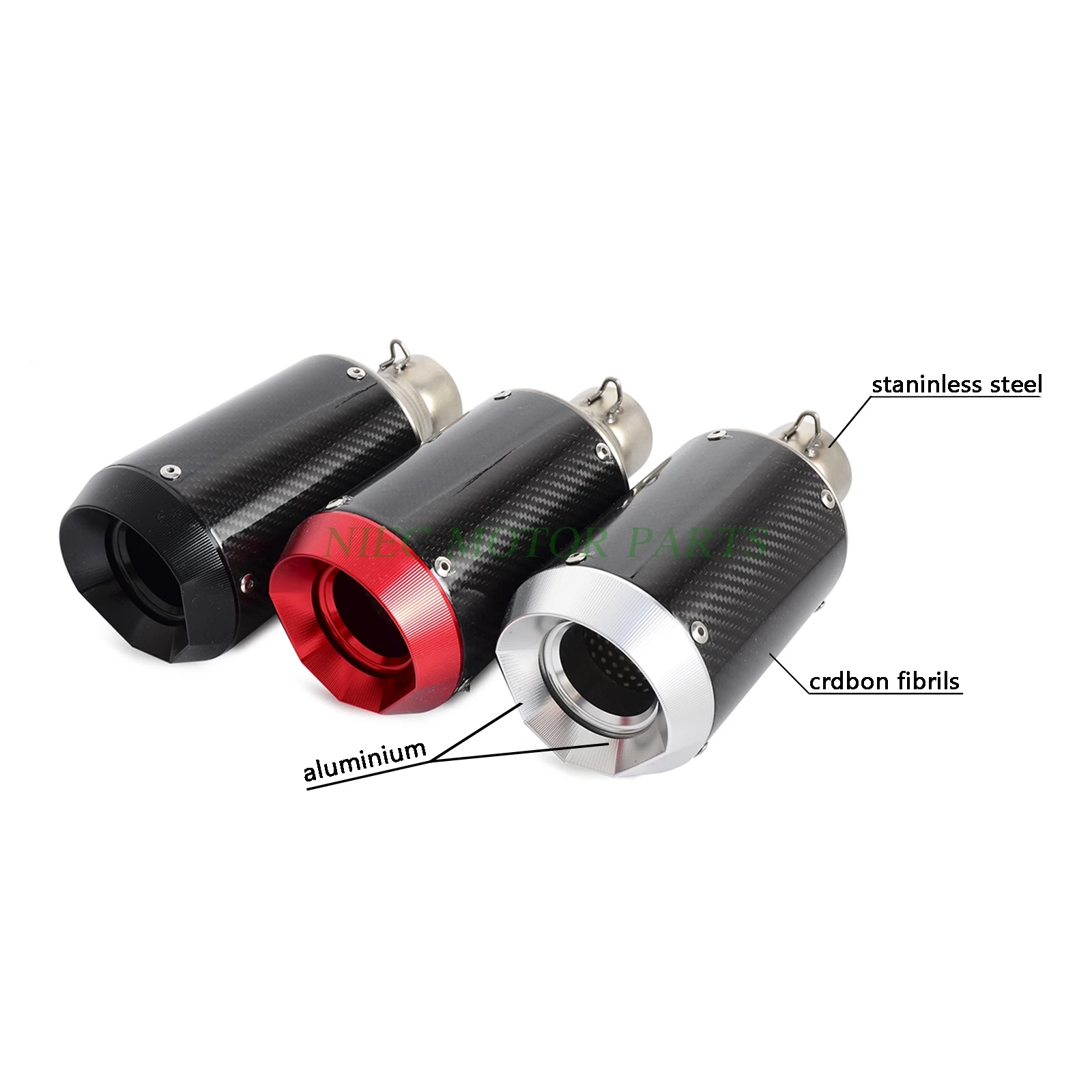 Выхлопной глушитель для мотоцикла высокопроизводительный из углеродного