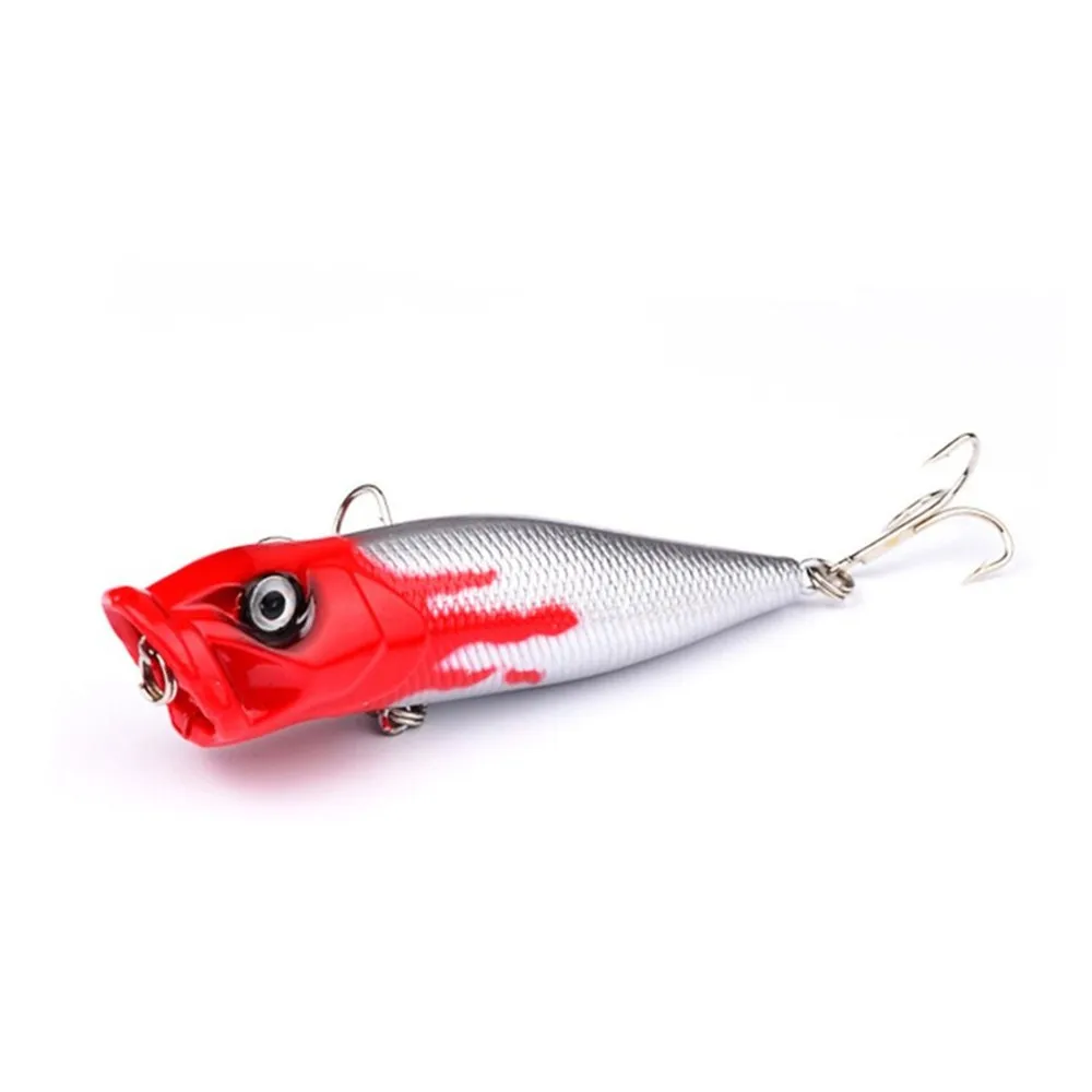 FISHINAPOT 1 шт. 8 см/12 г Большой Поппер рыболовные приманки воблер Isca Poper жесткая приманка бас карп рыболовные аксессуары 3D глаза - Цвет: 06