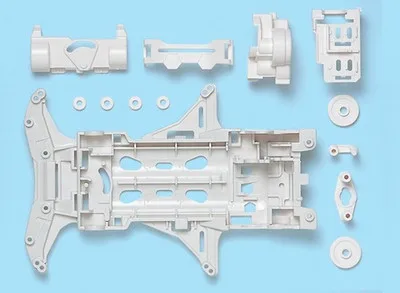 Оригинальные запчасти и аксессуары Tamiya Mini 4WD Racer лимитированный выпуск белый