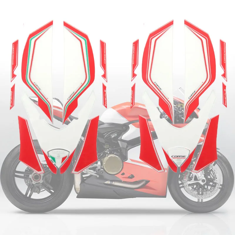 New Motorcycle Accessories For Ducati panigale 1299 2016 2017 Front Fairing Board 3D Strickers Gel Protector