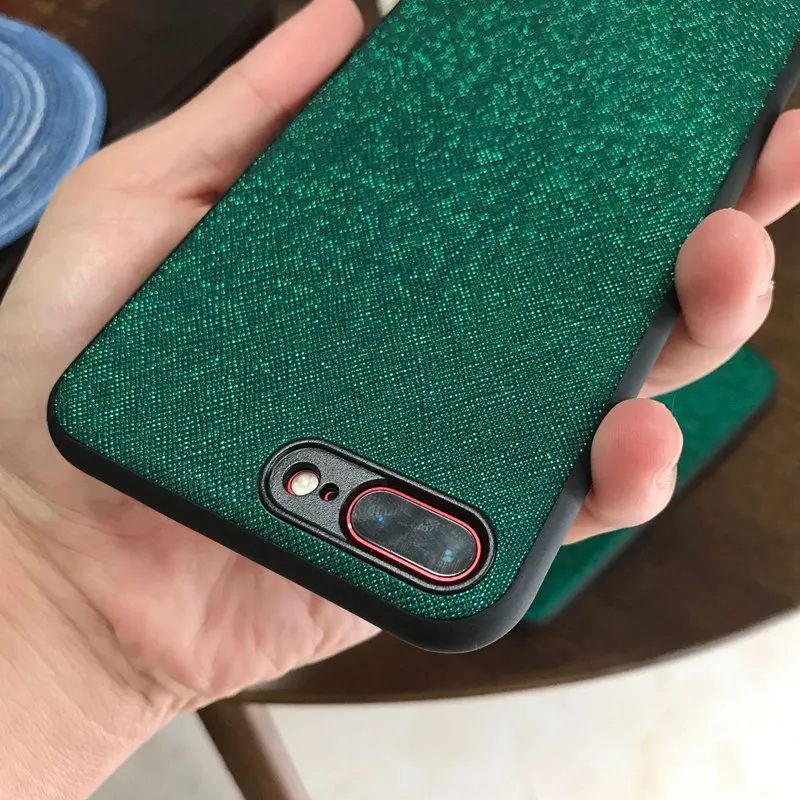 Изумрудный кожаный мягкий Роскошный чехол для телефона iphone XS/XR/XS Max 7/8 7/8plus 6/6s защитный чехол