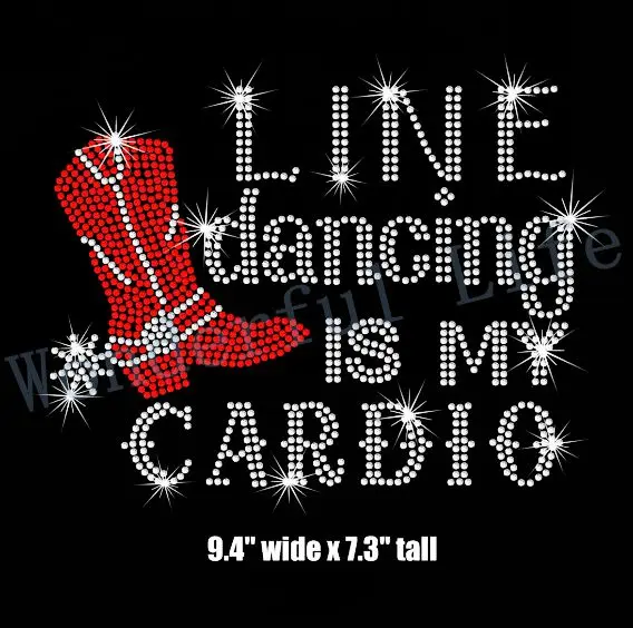 Бесплатная доставка линия Танцы is my кардио ковбойские сапоги гладить на стразы