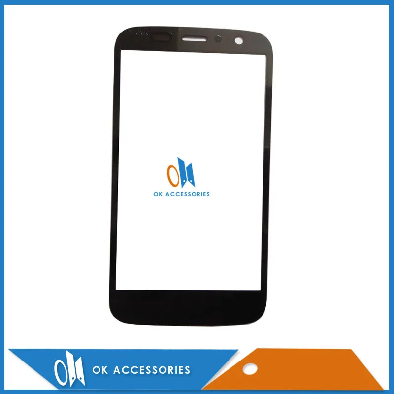 Черно белый цвет для Motorola XT1032 XT1033 Moto T1032 внешнее стекло Переднее экран высокое