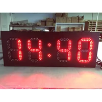 high brightness led time screen 6 8 10 12 15 led temperature screen led lamp 800x305mm outdoor led display