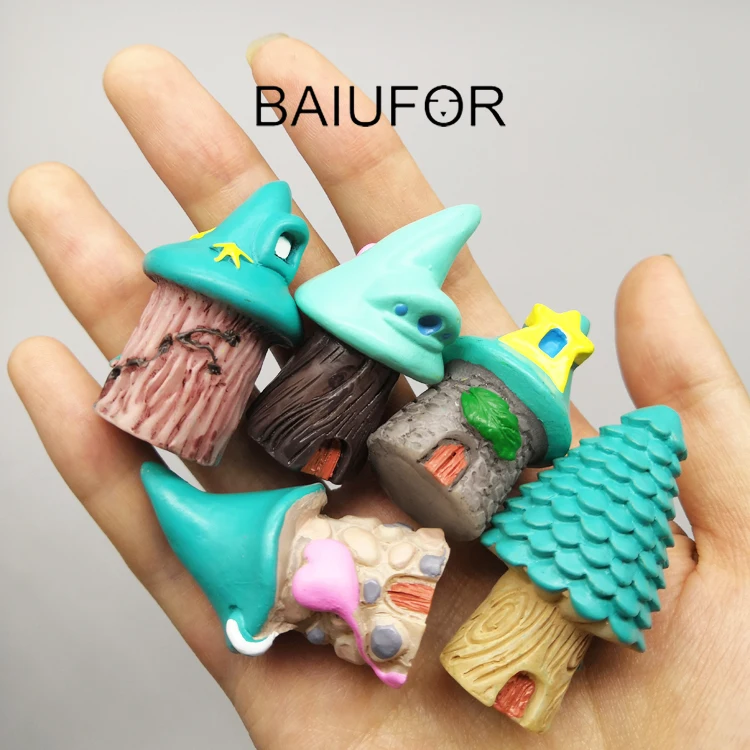 BAIUFOR Kawaii мультфильм дерево дом фотоаксессуары Террариум фигурки фотография