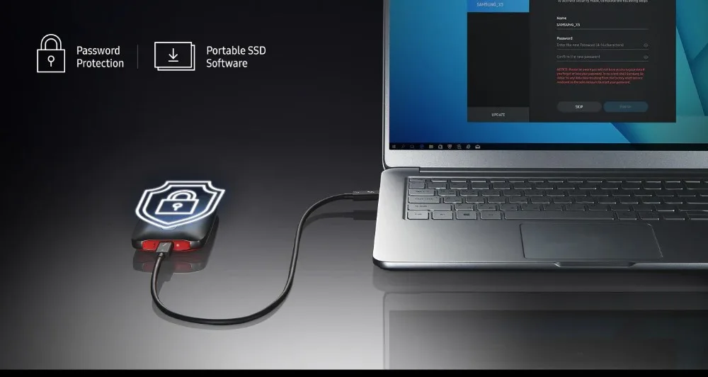 SAMSUNG Внешний SSD X5 500 Гб 1 ТБ 2 ТБ Thunderbolt 3 NVMe для настольных ПК внешний жесткий диск ssd жесткий диск внешний ssd
