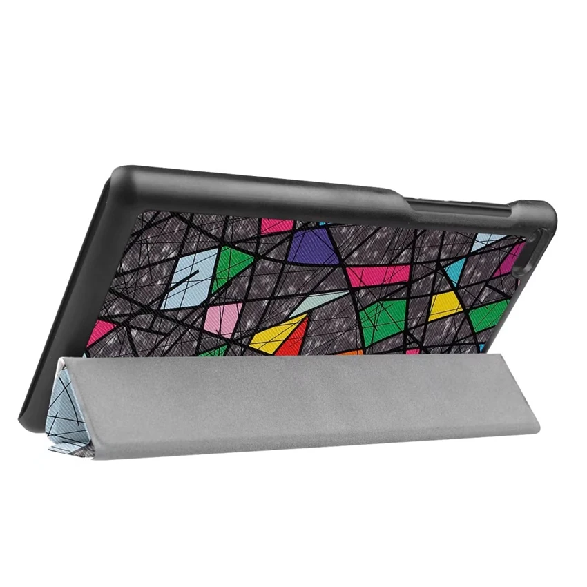 Чехол из искусственной кожи Tab 7 Essential 7304F 7304I 7304X цветной рисунок для Lenovo tab TB
