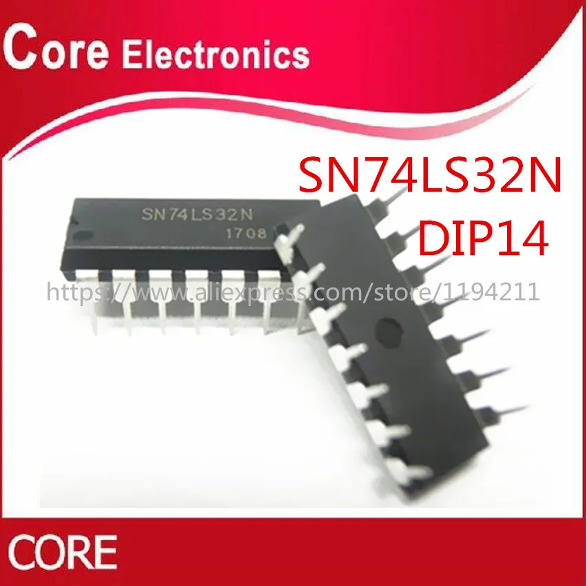 50 шт./лот SN74LS32N SN74LS32 74LS32N 74LS32 DIP14 IC|Интегральные схемы| |