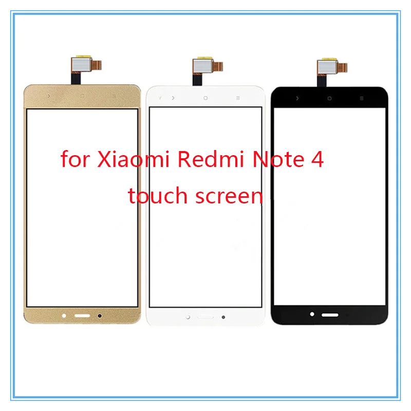 5 дюймов Redmi Note 4 Внешний стеклянный объектив с дигитайзером запасная часть для