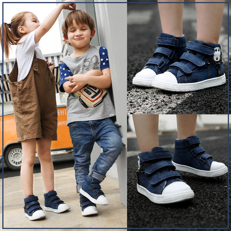 Princepard 2019 новые джинсы детская ортопедическая обувь из джинсовой ткани для детей