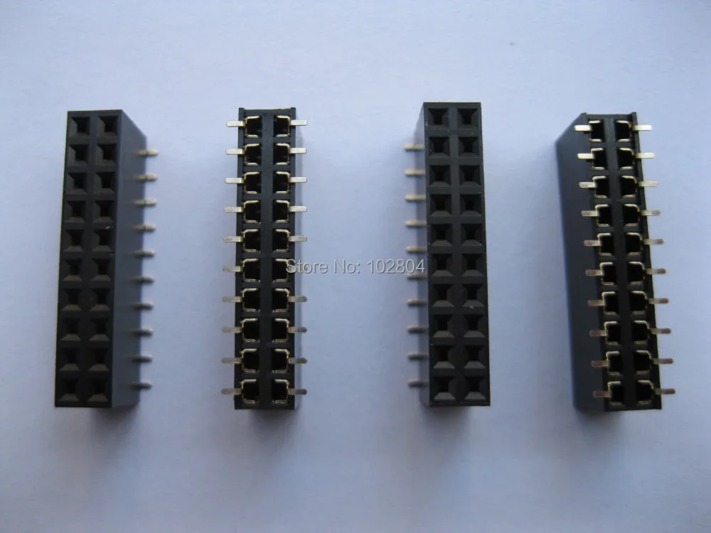 Позолоченный SMT SMD 2 54 мм 2x10 20 контактов хрупкий гнездовой разъем двухрядная