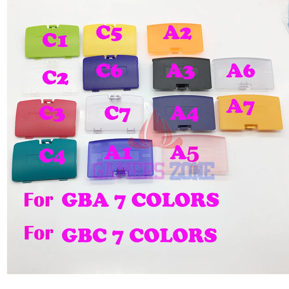 7 цветов на выбор для Gameboy Advance GBA сменная Крышка аккумулятора крышка GBC Syestem|door|door