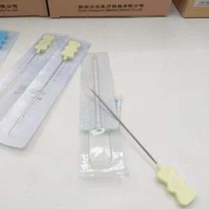 Медицинский стерильный одноразовый нож-игла, лезвие, игла для акупунктуры плоской кожи головы, физиотерапия