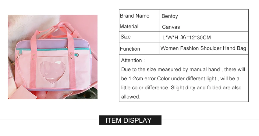 Preppy Style Pink Travel Shoulder School Bags For Women Girls Canvas Large Capacity Casual Luggage Organizer Handbags Totes
