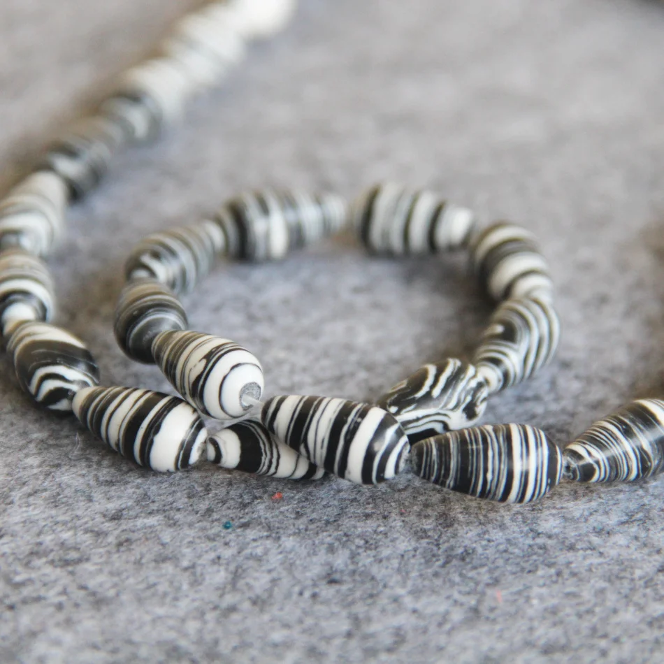 Модный аксессуар с полосками зебры 6*16 мм для самостоятельного изготовления