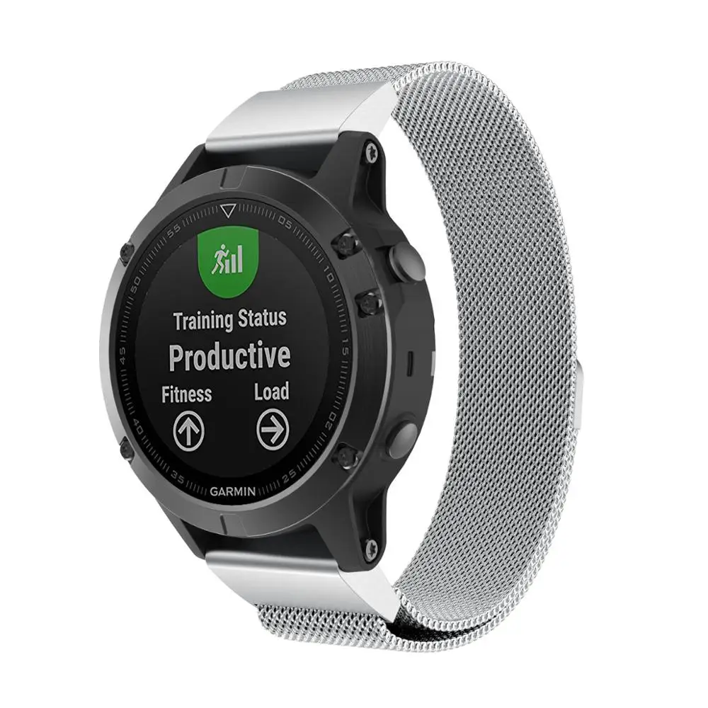 Для Garmin Fenix 5 Quick Fit Band Milanese Metal Band