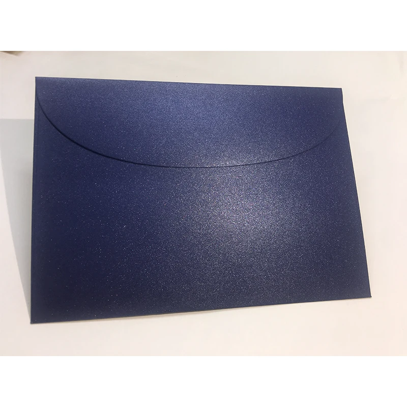 deep blue pearl Западный 7 номер 250gsm перламутровая жесткая бумага заказной Фонд может нагрузить A5 разлома приглашения много цветов выбор - Цвет: deep blue pearl