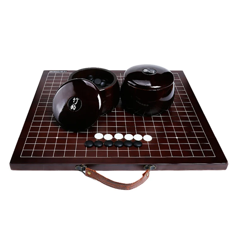 BSTFAMLY Yunzi идти шахматы 19 дорога 361 шт. Китайский Старый игры идут Weiqi бамбуковые доски и горшок не складной стол игрушка в подарок G11