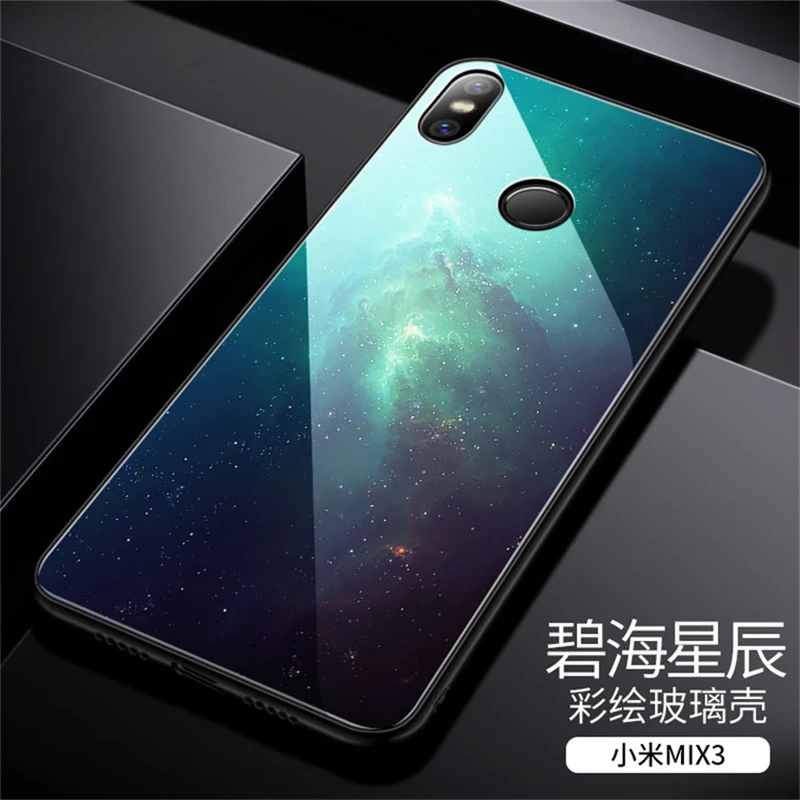 Aixuan стеклянный чехол для Xiaomi mi x 3 Xiaomi mi x 3 mi x3 Aixuan чехол из закаленного стекла силиконовый защитный полный чехол s