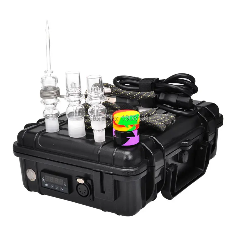 ABS чехол E-nail Quartz nail V2 kit черный оранжевый для стеклянных труб нагревательная
