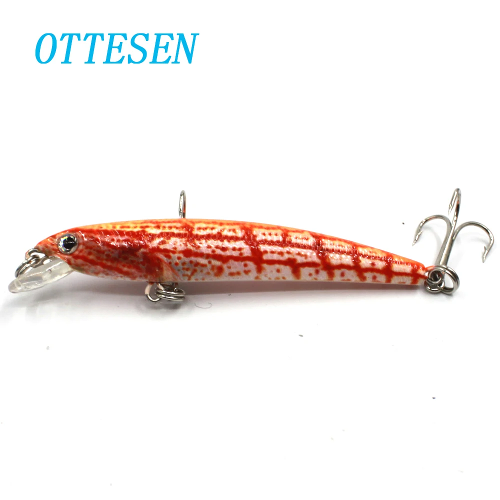 OTTESEN 4 шт./лот 7 5 см 6 г Минноу плавающие приманки Жесткий bassbait swimbait topwater оснащен