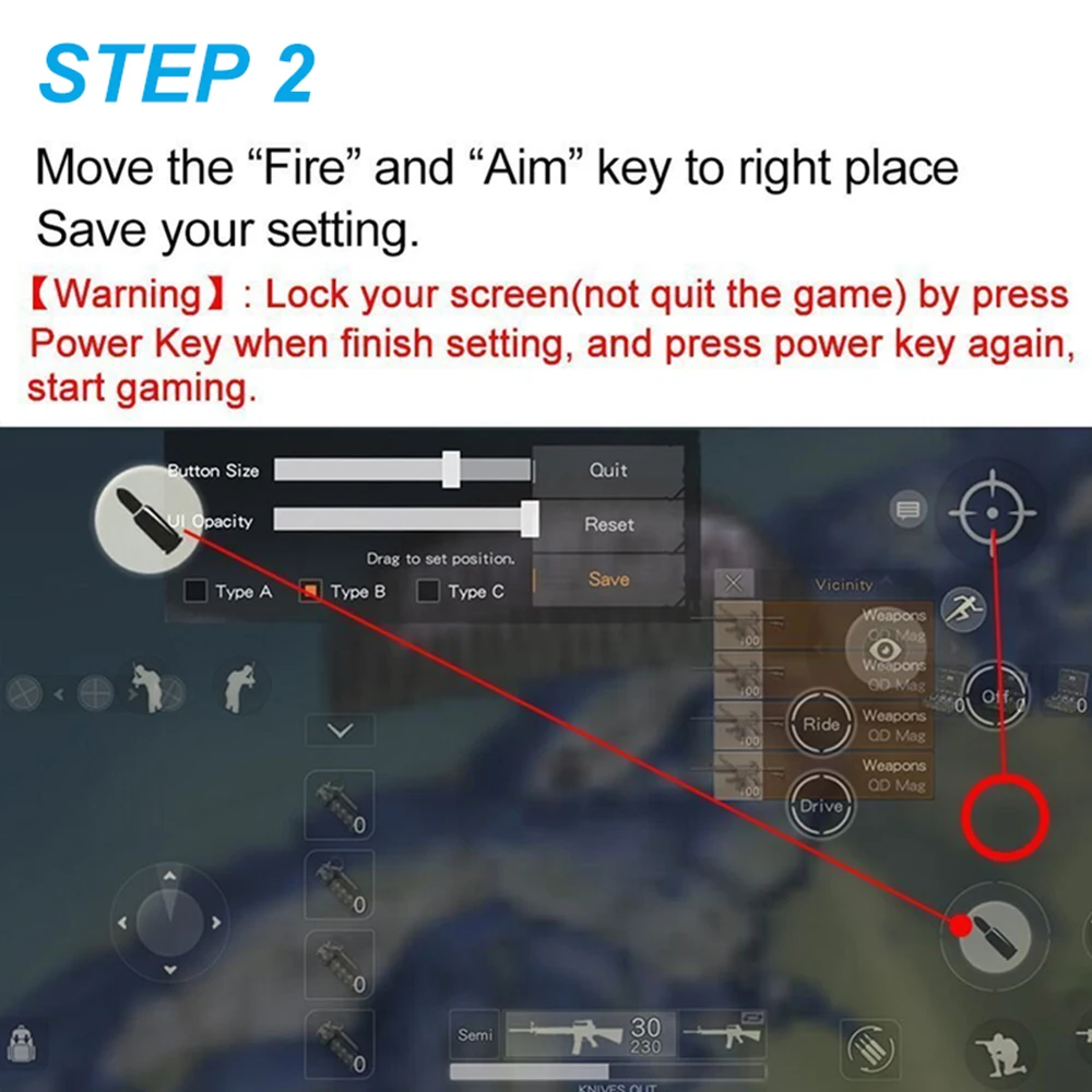PUBG игры огонь Кнопка Aim ключ смартфон шутер Gampads мобильных игр триггер L1 R1