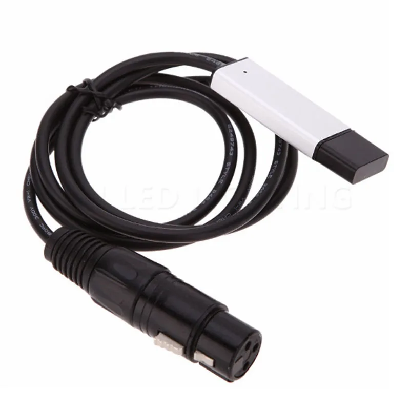 Адаптер интерфейса USB к DMX светодиодный DMX512 студийный компьютер ПК контроллер