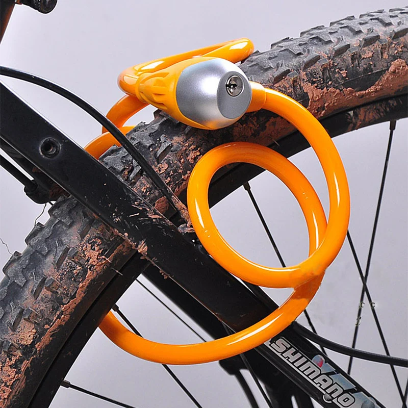Drbike 120 см x 1,2 см длина замок для велосипеда Анти-Вор стальной тросик MTB Горный Дорожный велосипедный стальной замок с 2 клавишами