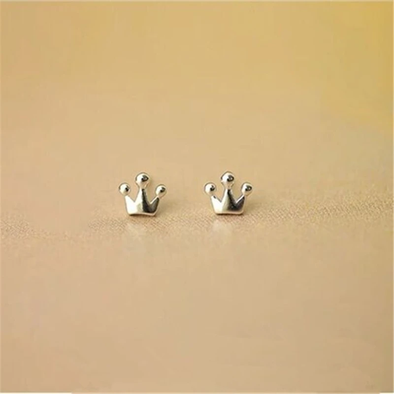 Модные милые серьги принцессы с крошечной короной ювелирные украшения для