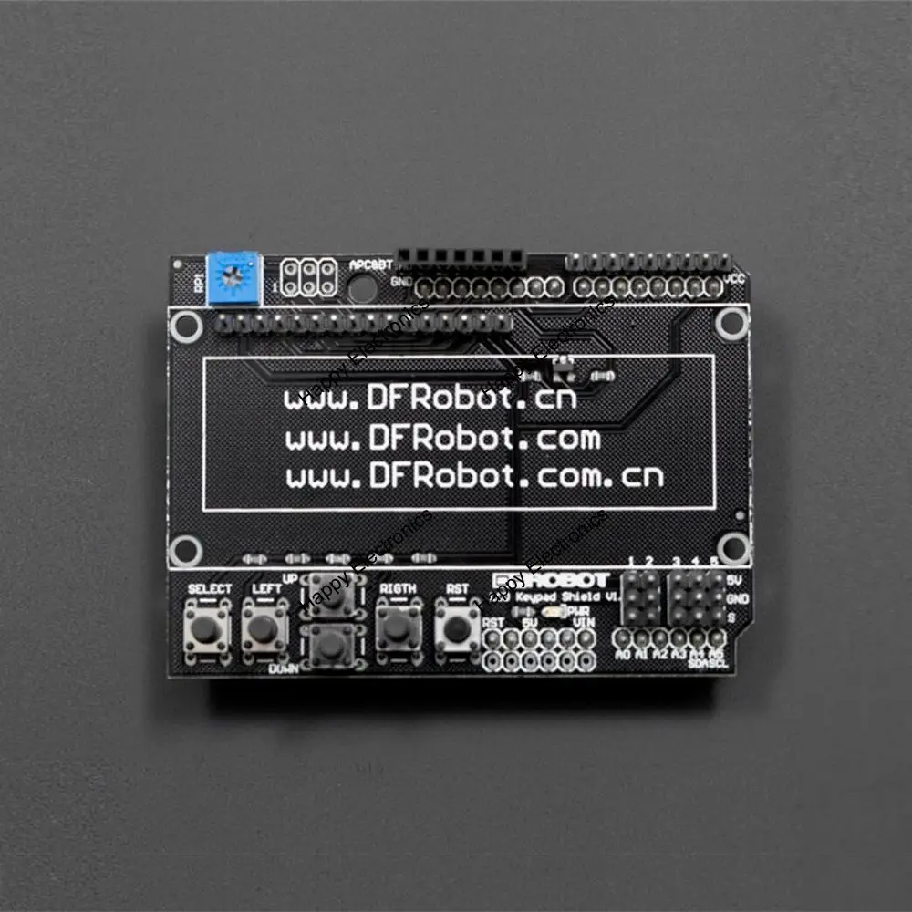 DFRobot задняя панель PCB 1602 ЖК клавиатура щит для arduino 5 В с потенциометром