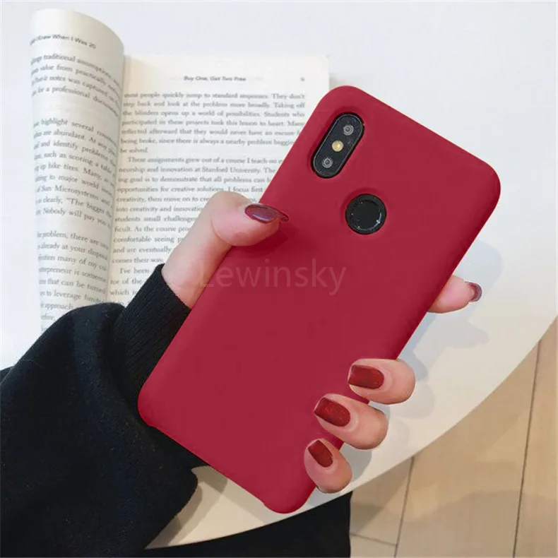 Жидкий силиконовый чехол для Xiaomi mi A2 8 lite SE 6X6 Max 3 mi x 2 2s Red mi 6A Note 5 6 7 Pro из мягкого ТПУ, конфетный чехол для телефона